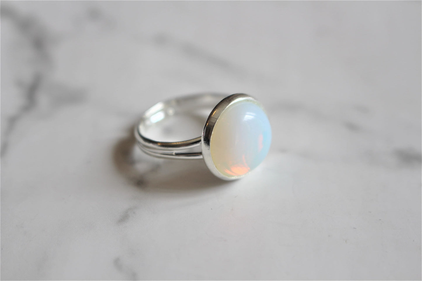 Gemstone Statement Ring - Adjustable
