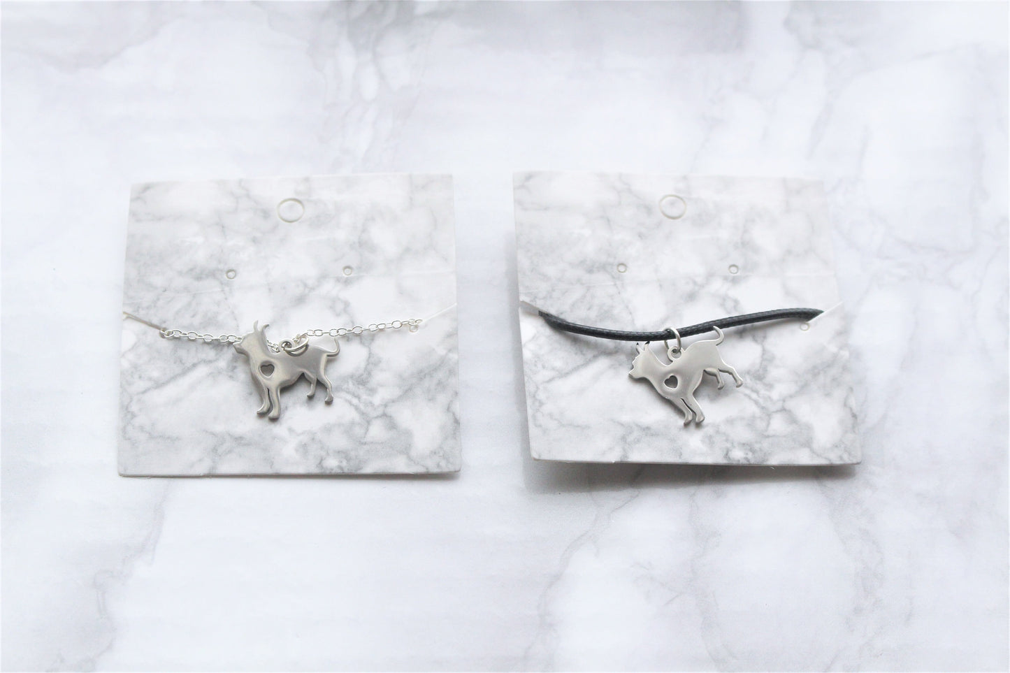 Dog Silver Necklace Set Friendship Matching Jewellery