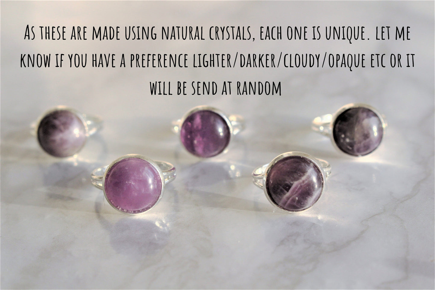 Gemstone Statement Ring - Adjustable