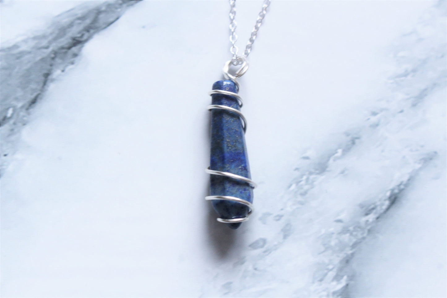 Crystal Pendant Necklace Wire Wrap Necklace Silver Non Tarnish Crystal Rock Gift For Her Him Wife Girlfriend Clear Pink Amethyst Lava UK