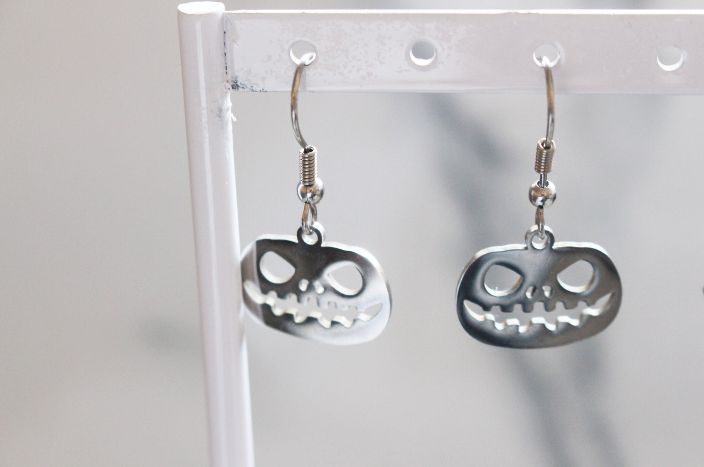 Halloween Sterling Silver Earrings Pumpkin Spider Ghost