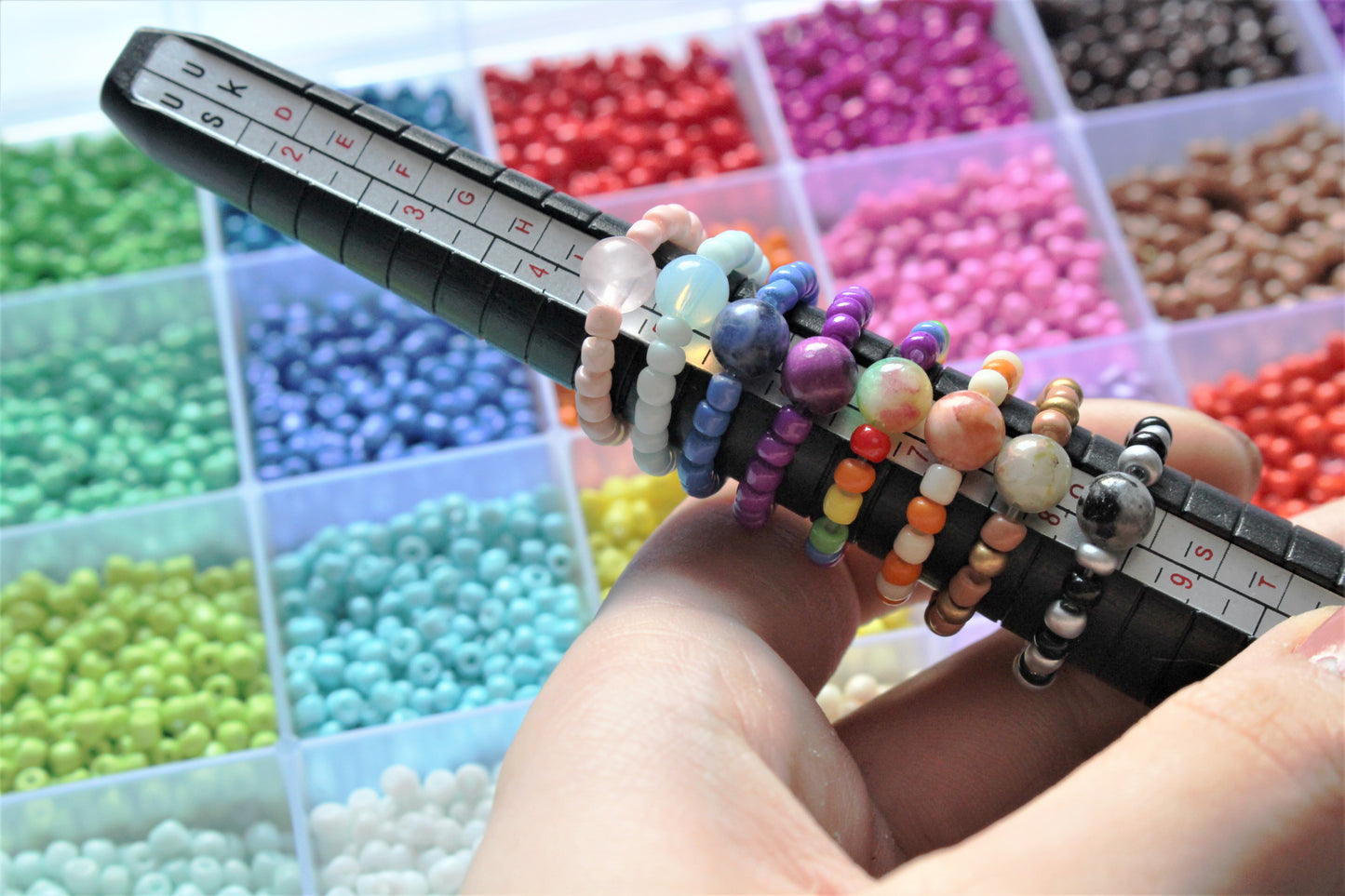 Crystal Beaded Custom Fidget Ring
