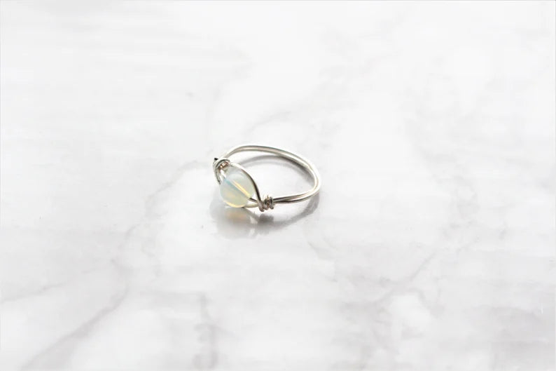 Crystal Bead Fidget Ring