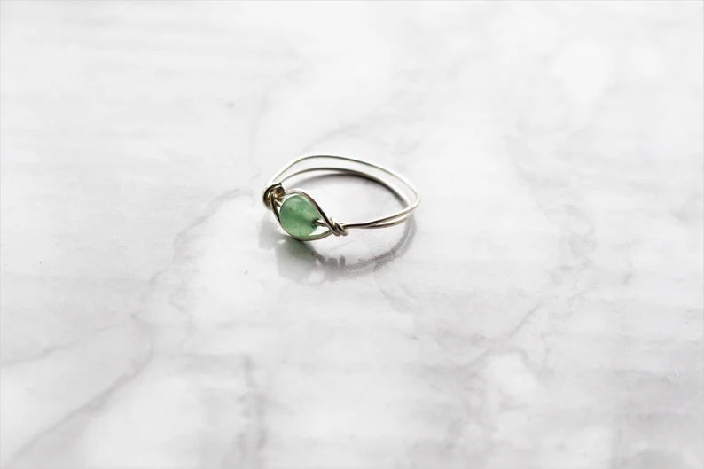 Crystal Bead Fidget Ring