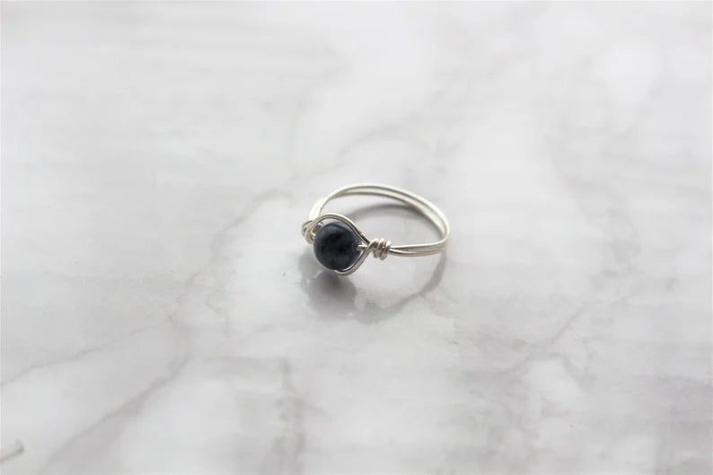 Crystal Bead Fidget Ring