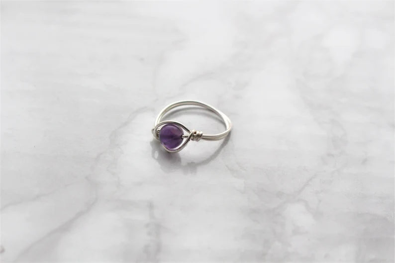 Crystal Bead Fidget Ring