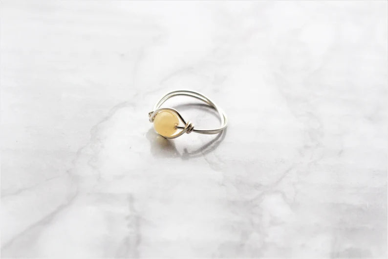 Crystal Bead Fidget Ring