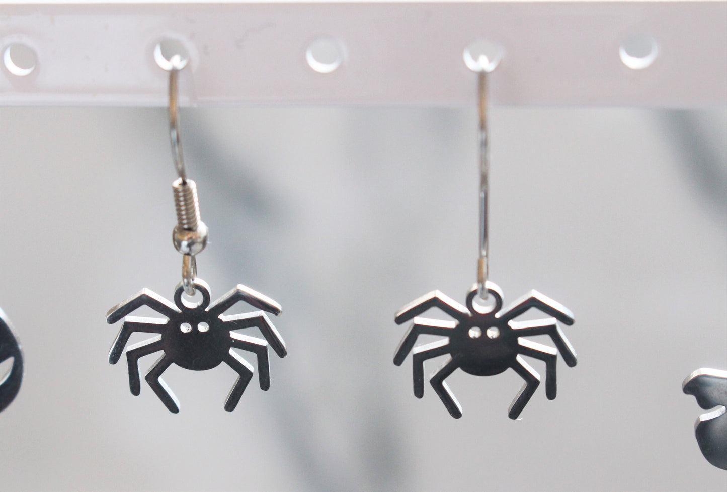 Halloween Sterling Silver Earrings Pumpkin Spider Ghost