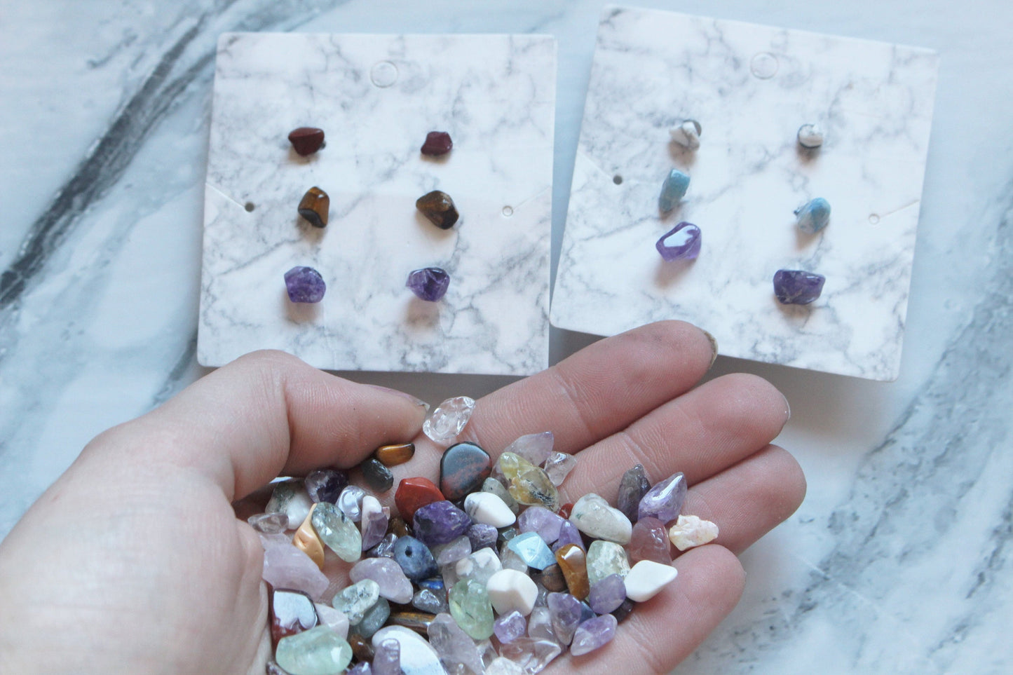 Small Crystal Chip Earring Studs
