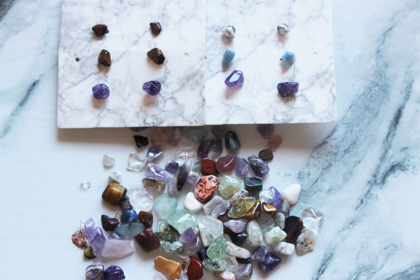 Small Crystal Chip Earring Studs