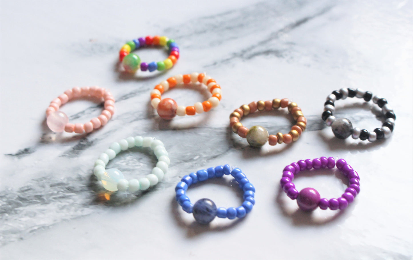Crystal Beaded Custom Fidget Ring