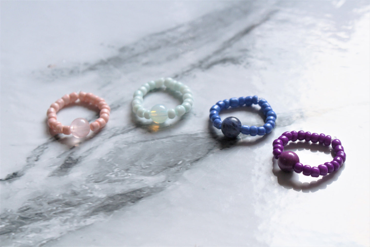 Crystal Beaded Custom Fidget Ring